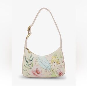 Disney Tinkerbell Floral Fairy Print Shoulder Bag new